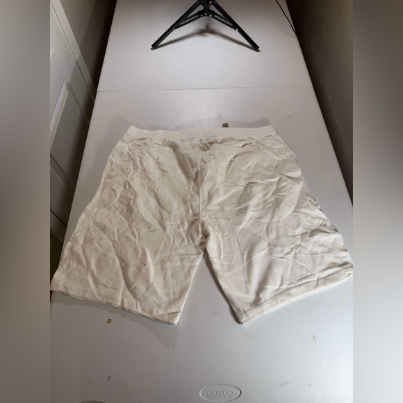 New Polo Ralph Lauren Men’s White Fleece Sweat Shorts Floral Logo Sz L NWOT - Picture 3 of 7